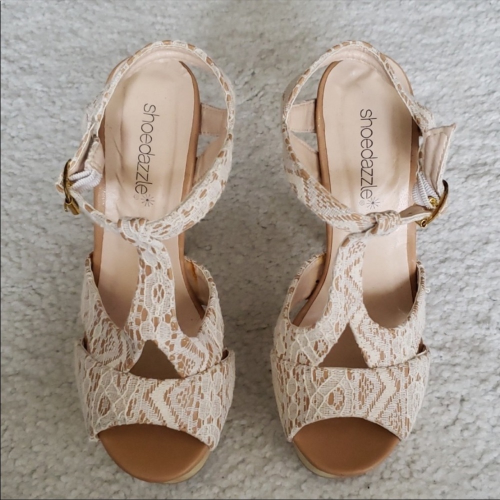 Shoedazzle Lace Platforms